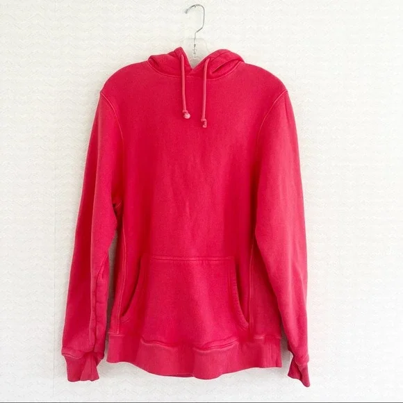 OUTDOOR VOICES Mens Nimbus Hoodie Faded Red Pink Athleisure Gym Streetwear M - Picture 2 of 9